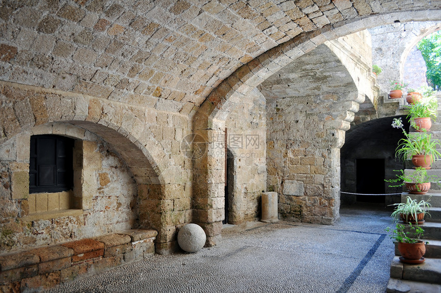 罗兹老城城堡防御地标旅行城市石头楼梯堡垒图片