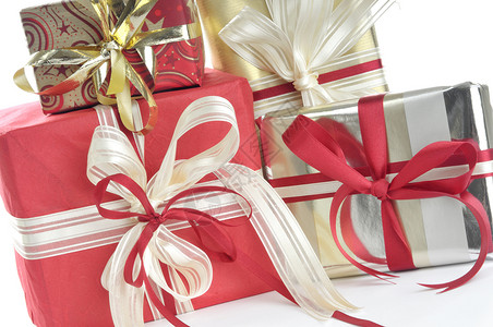 圣诞节套套餐装饰展示购物销售生日红色礼物庆典盒子背景图片