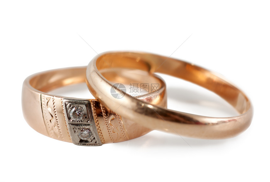 结婚戒指宝石幸福纪念日金子夫妻金属周年婚礼订婚钻石图片