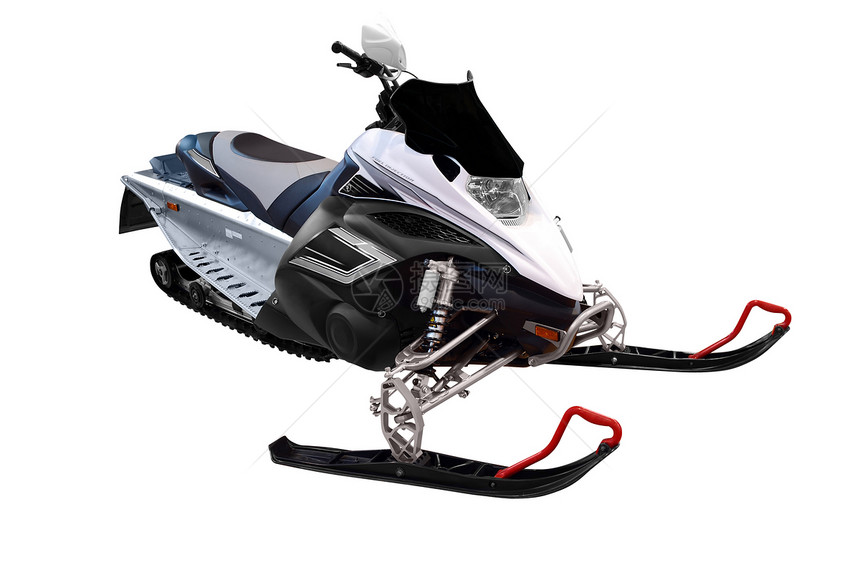 滑雪场摩托运输雪地活动白色雪橇滑雪板骑术驾驶速度图片