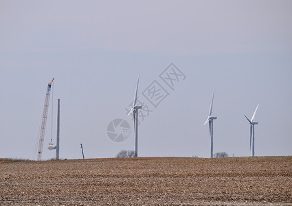 风风涡轮技术风车科技绿色涡轮机场地资源风力树木背景图片