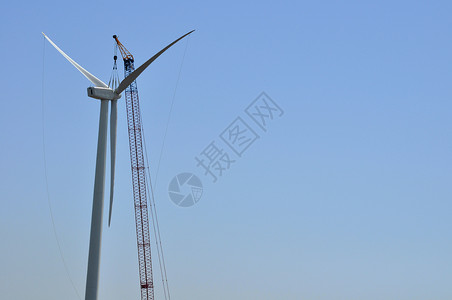 风风涡轮风力涡轮机技术资源场地绿色树木风车科技背景图片