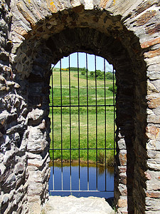 勃芬斯特 城堡窗户背景图片