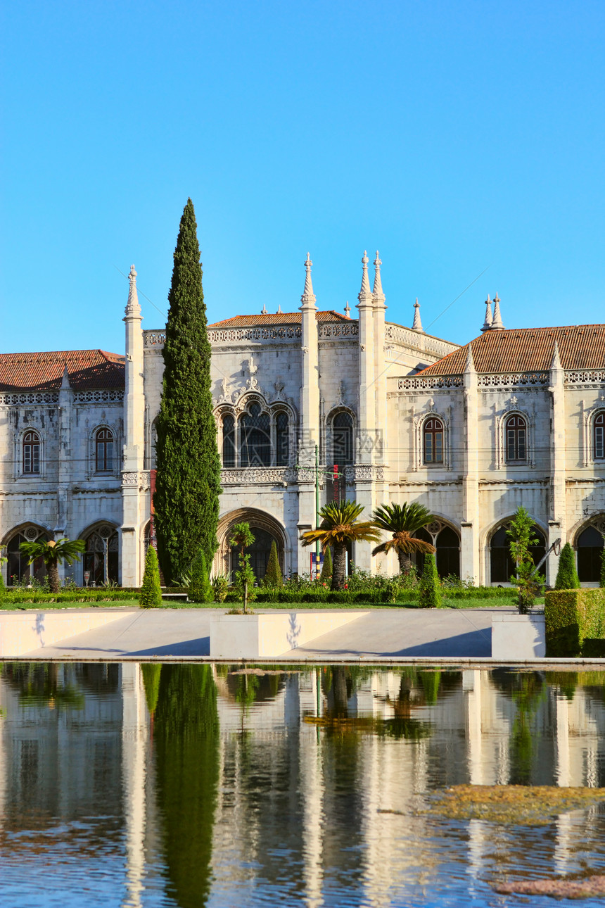 葡萄牙里斯本Belem区Jeronimos修道院文化建筑杰作建筑学旅行遗产指令地标花园世界图片