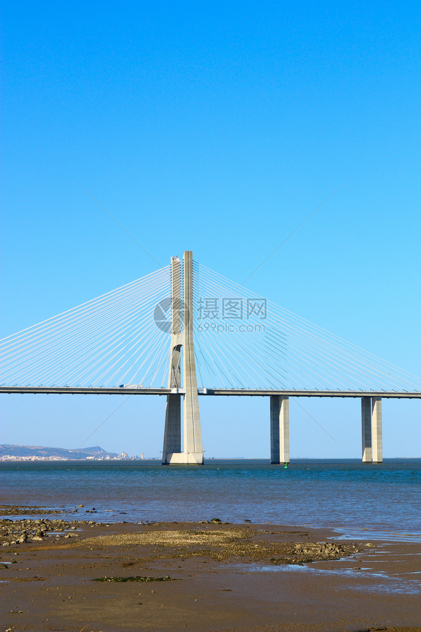桥城市城堡标签紧张天空建筑晴天电缆工程压力图片
