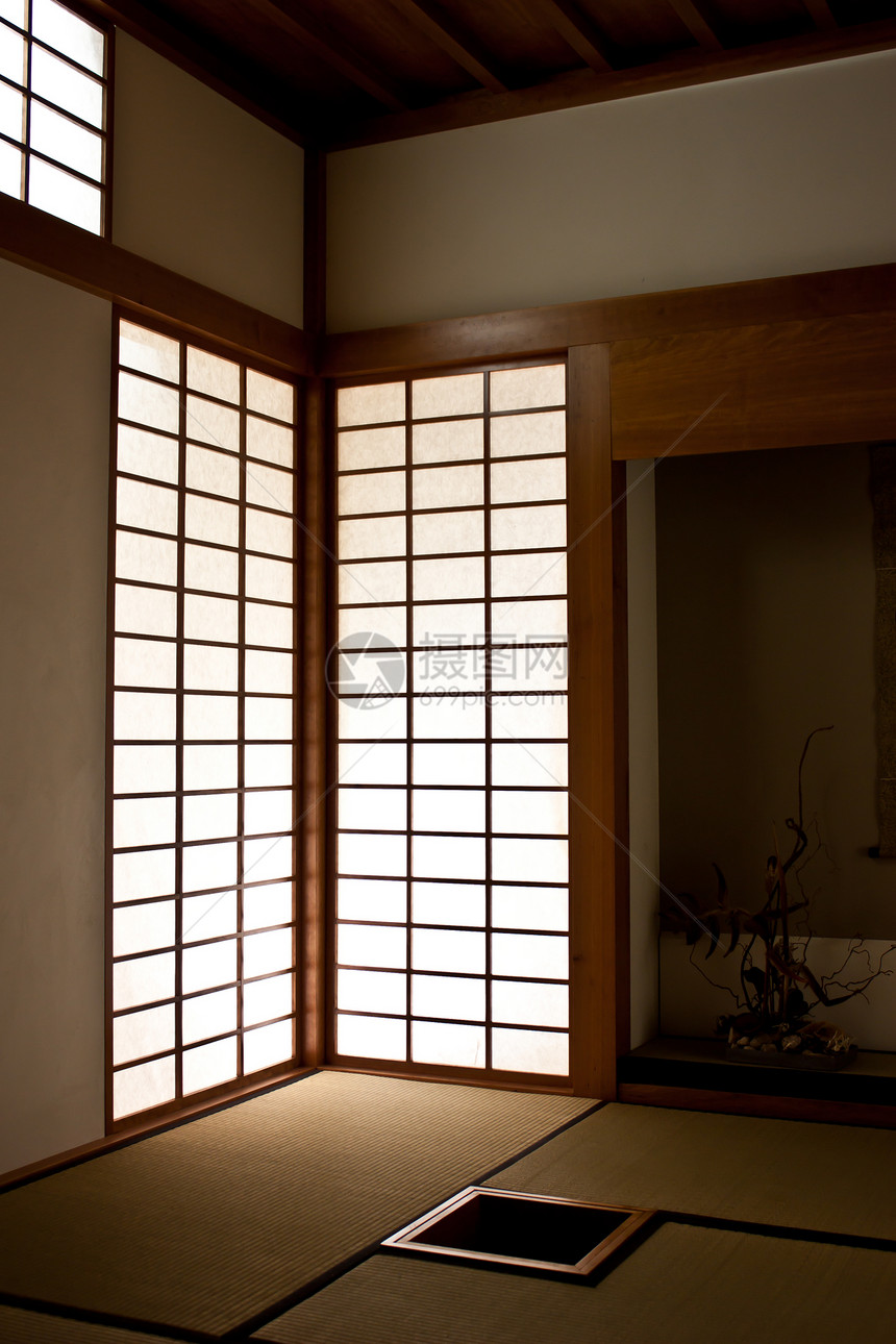 日式会议室地面庆典桌子文化传统木头窗户禅园旅行会议图片
