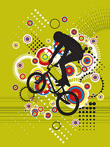 跳自行车比赛背景图片