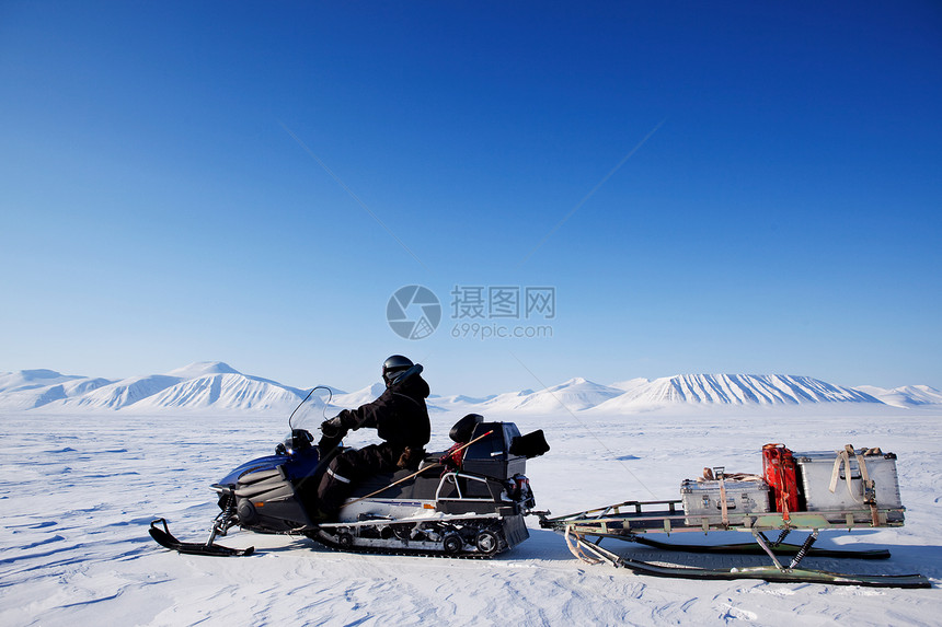 雪机动探雪考察图片