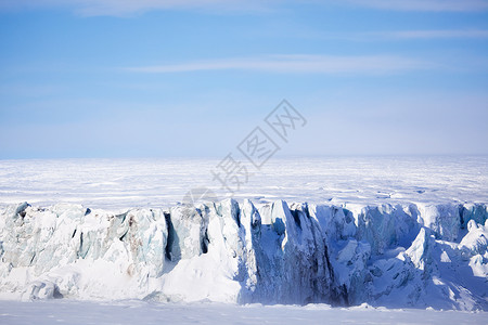 巴王海冰川蓝色冻结海岸风景海洋旅行场景环境地形气候背景