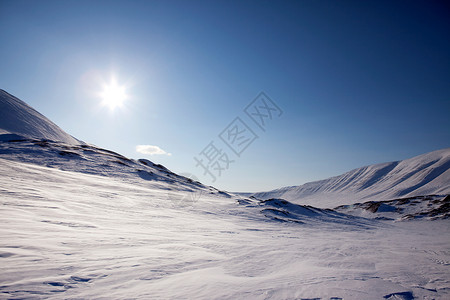 北冬季兰地气候环境荒野蓝色风景地形旅游场景高清图片
