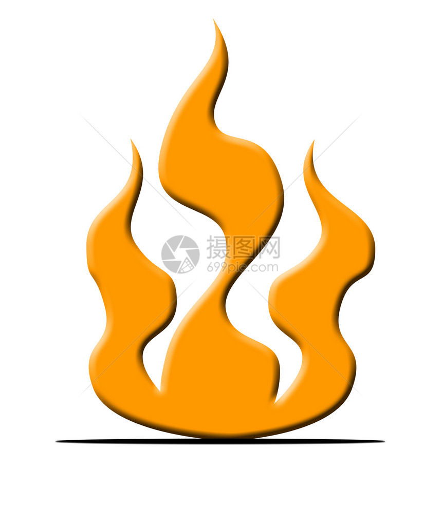燃烧火的火焰符号图片