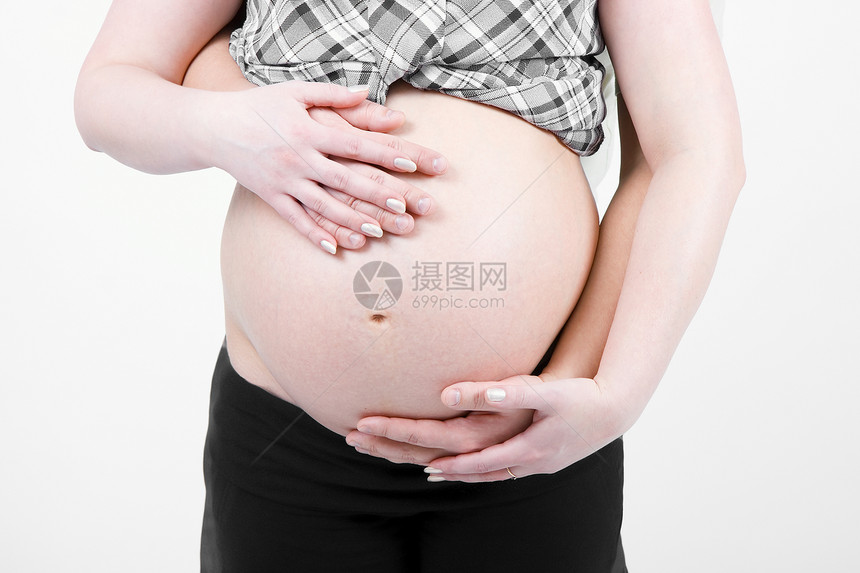 怀孕孕妇肚子丈夫父亲家庭男人女性男性腹部母性母亲父母图片