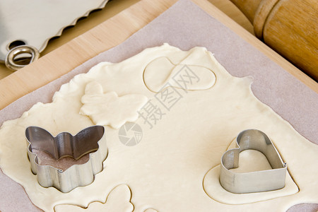 饼干制作食物烘烤模具厨房小吃芯片糕点背景图片