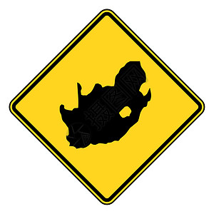 南非道路标志牌背景图片