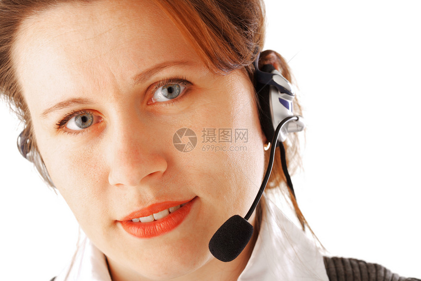 呼叫中心行政主管顾问职业白色工作技术操作员服务销售量成人耳机图片