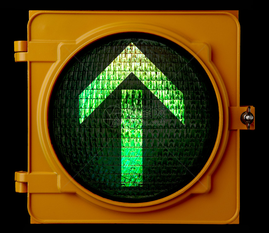继续交通绿色信号图片