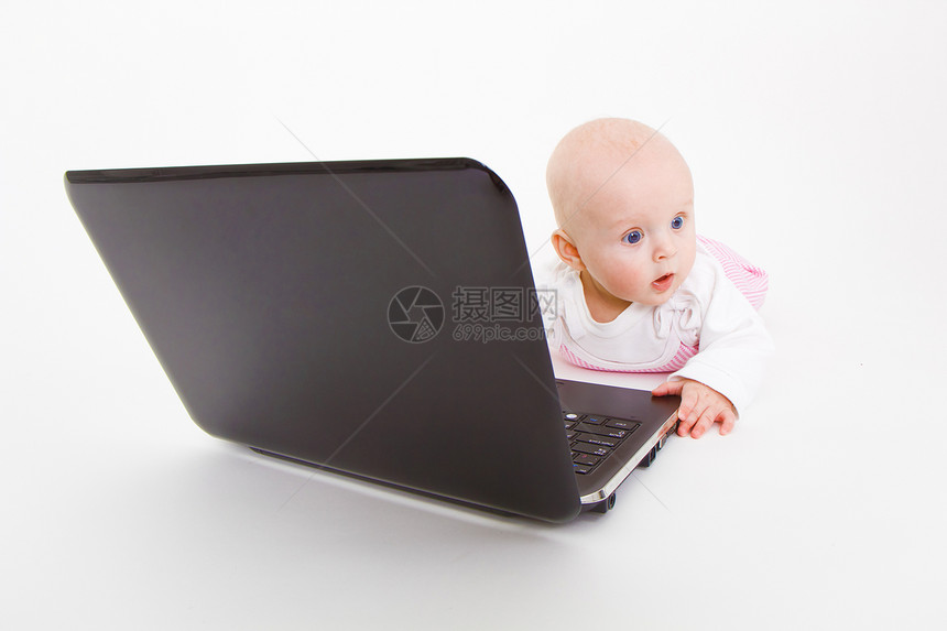 婴儿膝上型电脑技术互联网快乐尿布学习教育游戏笔记本金发乐趣图片