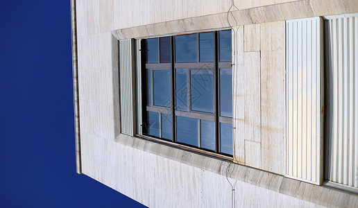 白色建筑蓝天建筑学大理石建筑师窗户背景图片
