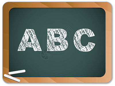 黑板上的粉笔字母教育幼儿园公司绿色大学教学木板绘画学习课堂背景图片