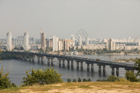 第聂伯罗基辅建筑学风景笛子城市公寓全景建筑物蓝色天空首都背景