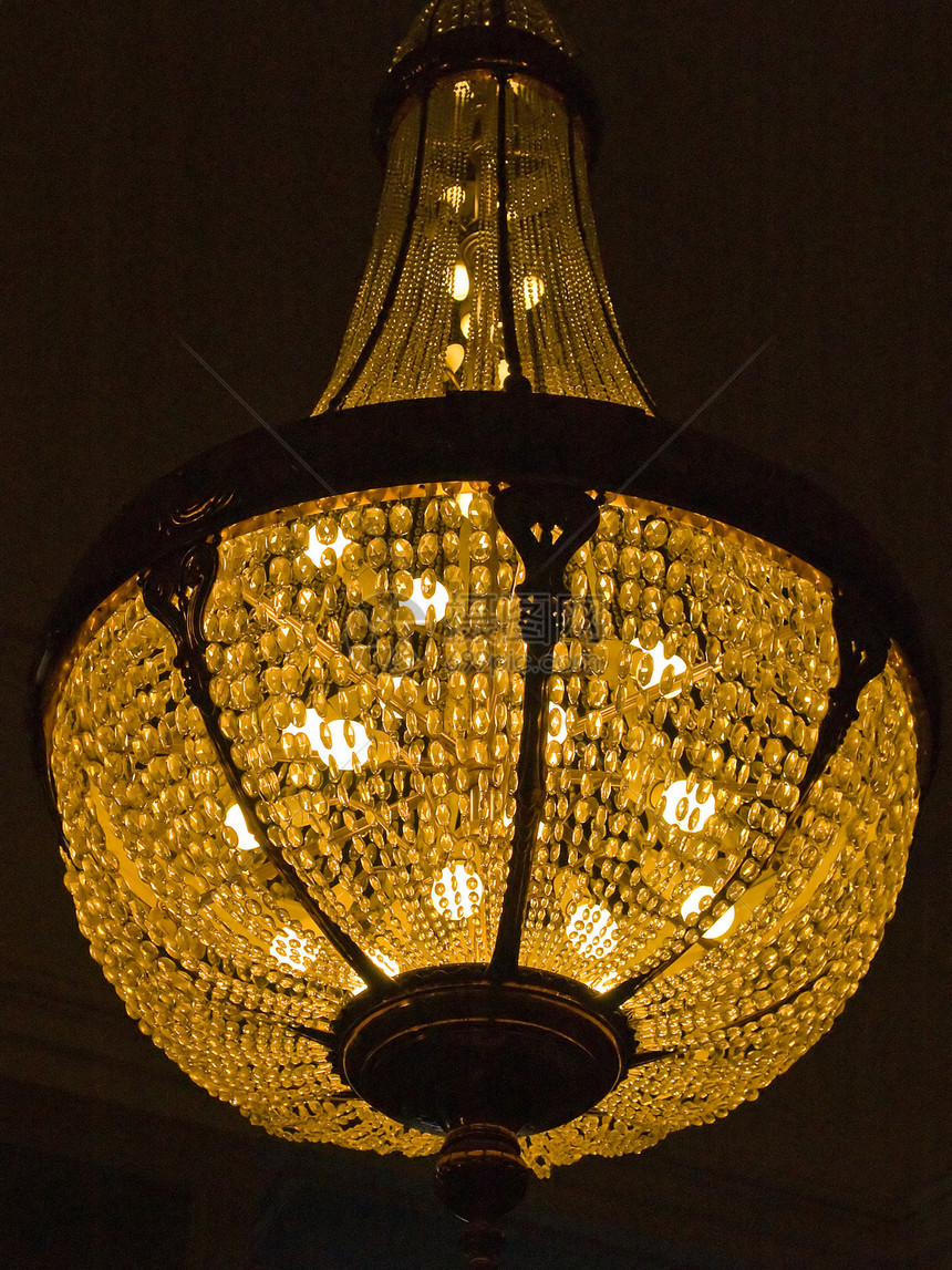 美丽的水晶香德瑞埃在黑暗中发光教会房子家庭艺术古董水晶奢华烛台吊坠灯泡图片