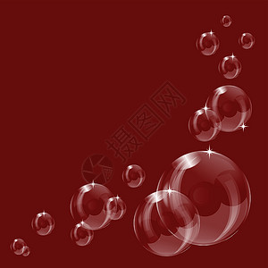 透明的肥皂泡泡沫背景设计反思圆形风俗蓝色玻璃气泡气球肥皂插图白色背景图片