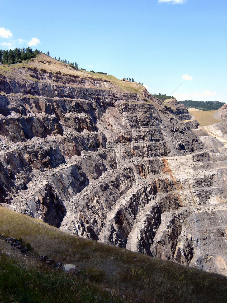 南达科他州矿业岩石本垒图片