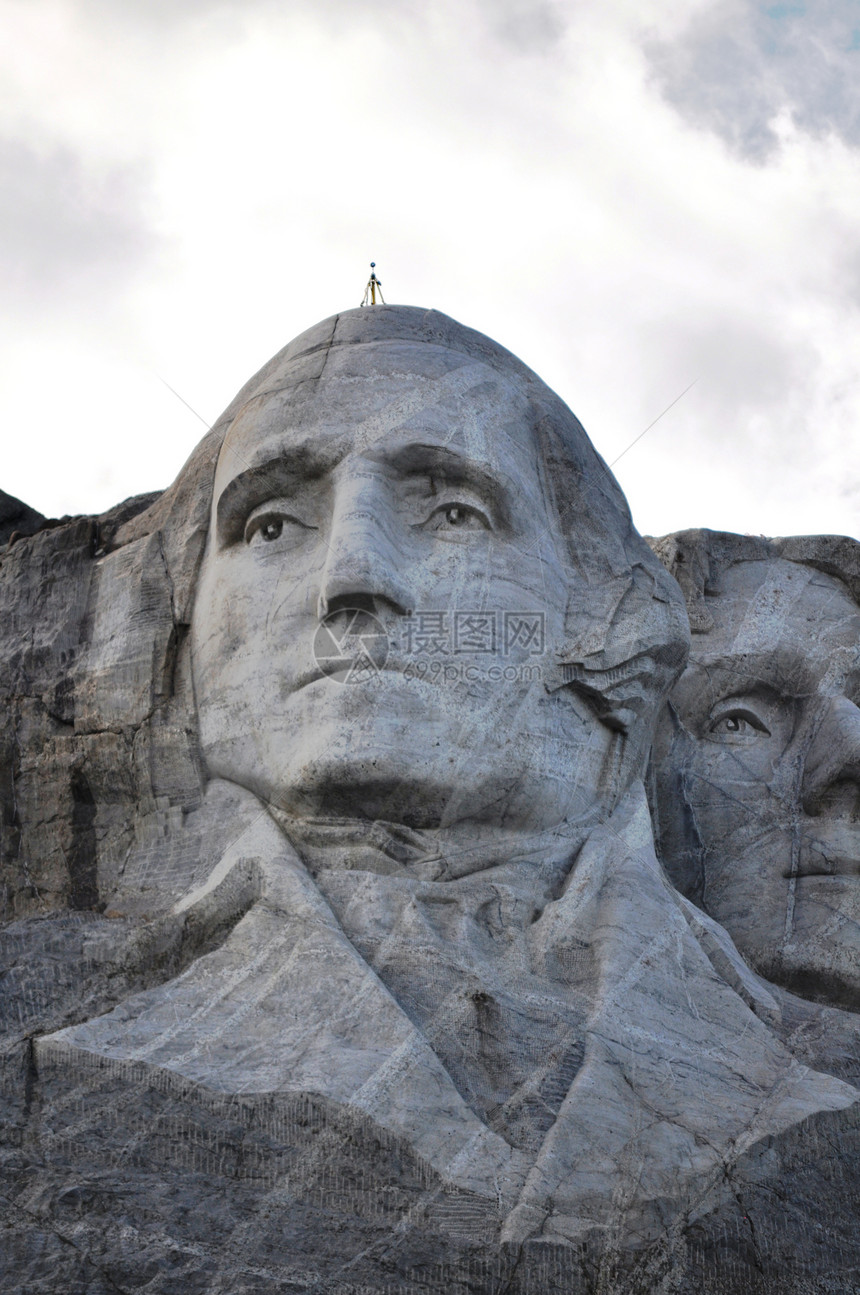 南达科他州拉什莫尔山国家纪念碑岩石雕像雕塑公吨图片