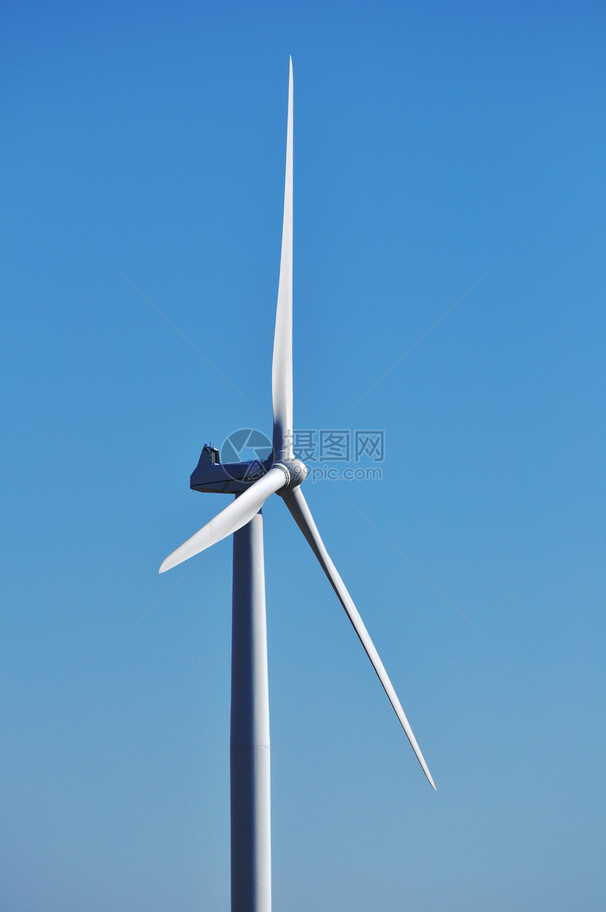 风风涡轮风力涡轮机资源风车科技场地绿色树木技术图片