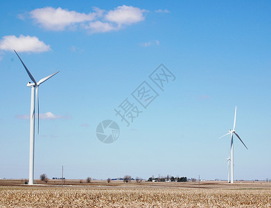 风风涡轮技术资源风车绿色风力树木涡轮机场地科技背景图片