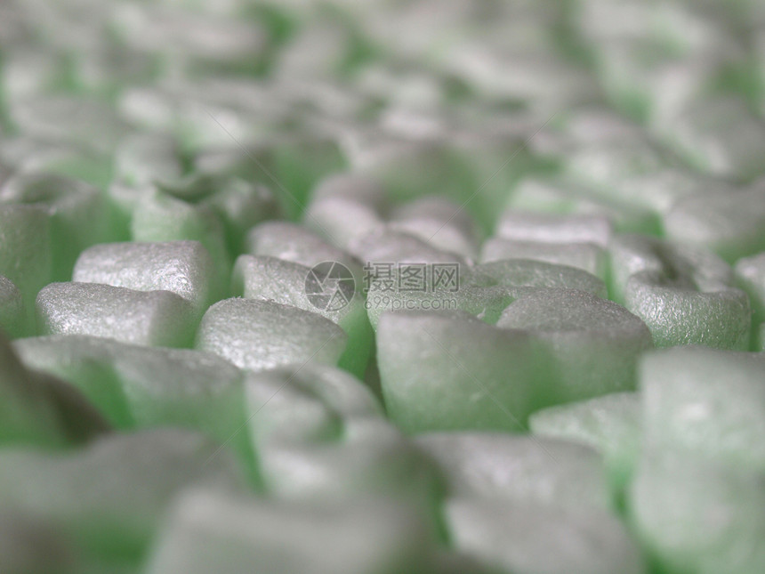 聚苯乙烯珠绝缘绿色材料白色包装珠子塑料商业图片