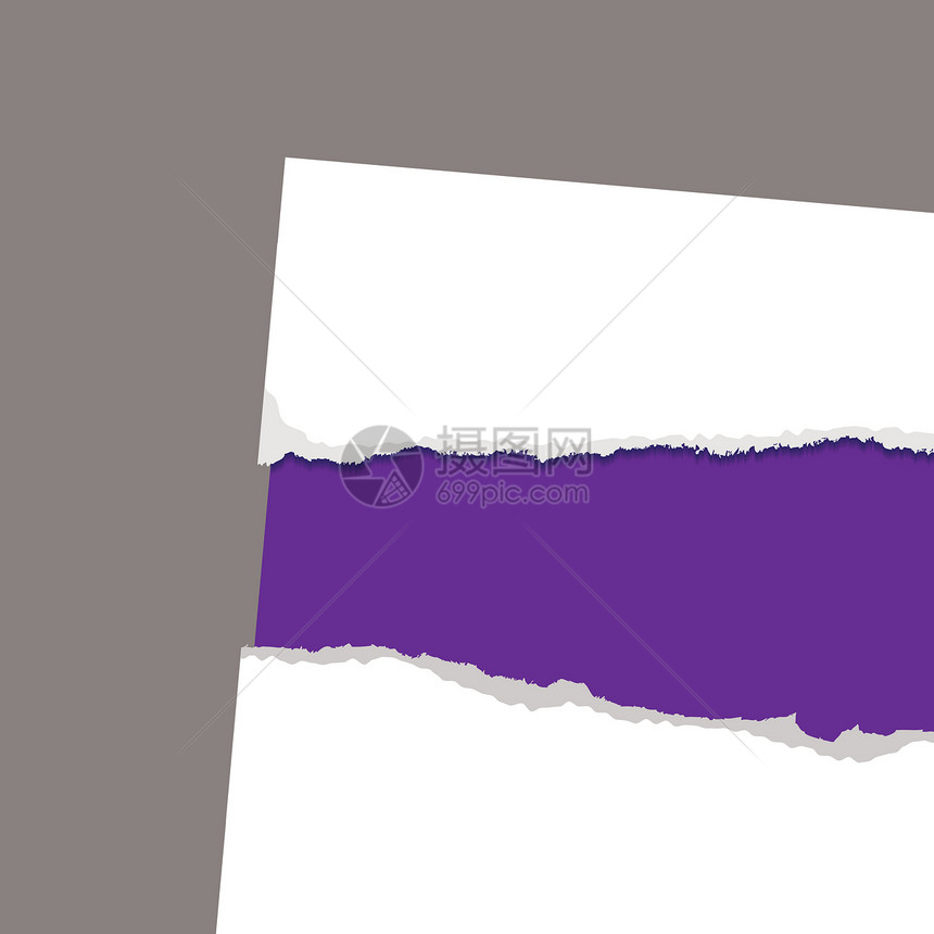 撕破纸面显示紫色图片
