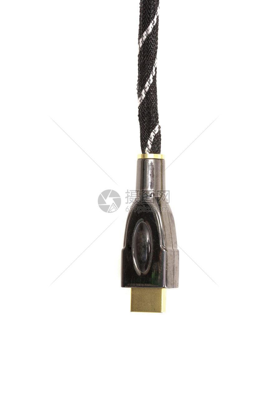 HDMI 电缆界面技术黑色电气灵活性插头数字化展示广播电脑图片