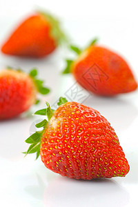草莓白色水果饮食食物红色食品背景图片