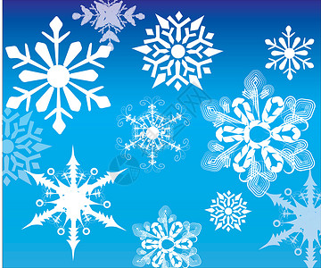 雪花套季节艺术品装饰绘画水晶天气团体庆典插图薄片背景图片