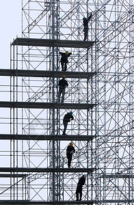 建筑工结构活动男人建筑危险金属风险建设者脚手架建筑学背景图片