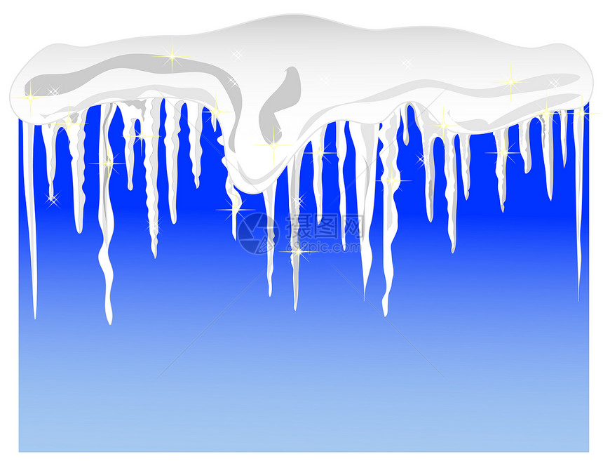 冰雪和冰雪雪花圆环墙纸冰柱庆典图片