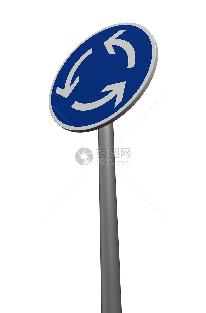 循环活动圈街道交通蓝色圆形圆圈插图图片