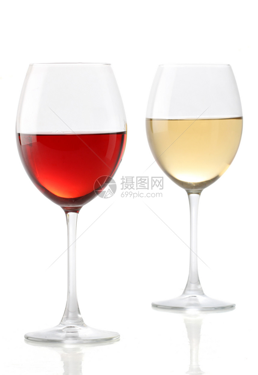 两杯红酒液体酒杯派对水晶品酒白色玻璃饮料黄色香味图片