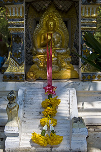 金佛雕像智慧场景瑜伽雕塑宗教文化崇拜旅行佛教徒背景图片