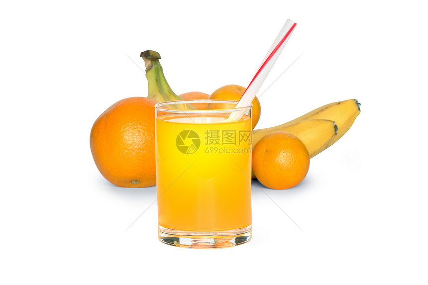 果果汁饮料健康饮食水果素食者生活方式香蕉甜点橙子玻璃饮食图片