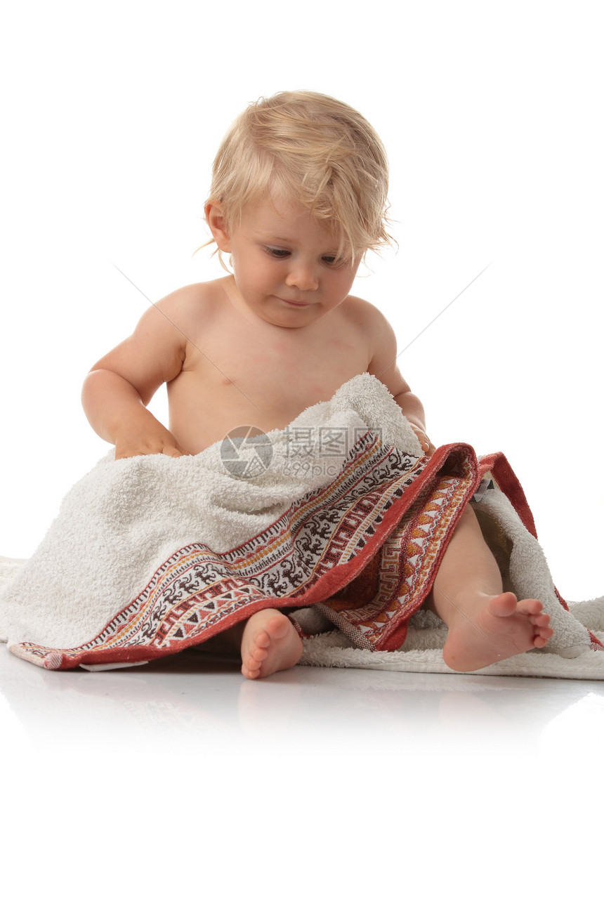 带着毛巾快乐的宝宝乐趣女孩毯子护理婴儿期洗澡皮肤男生孩子卫生图片