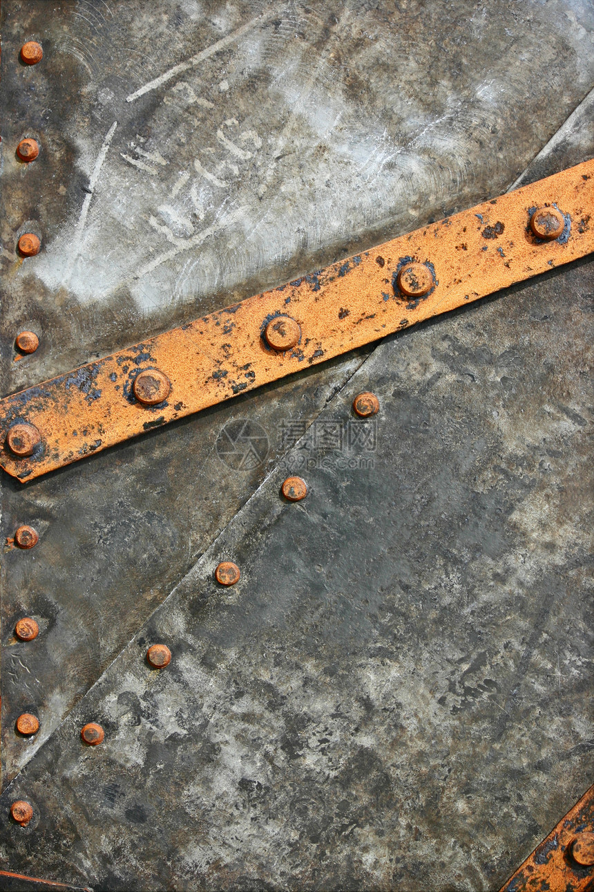 金属背景控制板铆钉炼铁床单工业灰色盘子机器图片