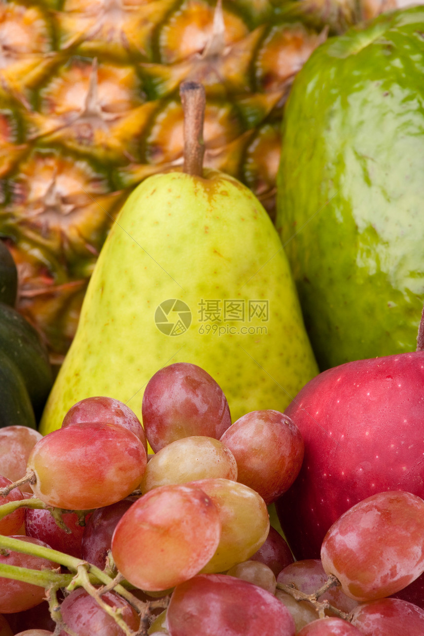 新鲜健康食品饮食菠萝生产杂货蔬菜平衡营养食物纹理维生素图片