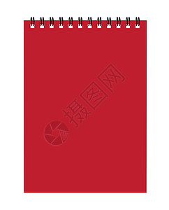 笔记本设计红封面背景图片