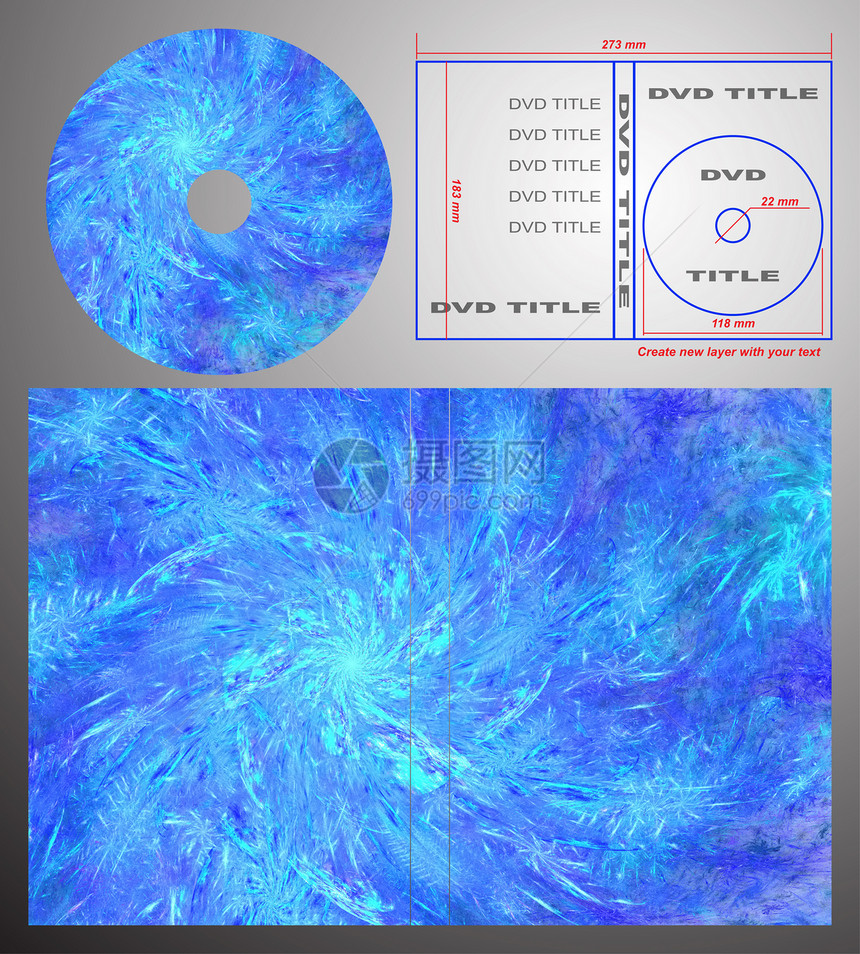 dvd 和盒子覆盖的抽象设计模板雪花优雅曲线蓝色电脑技术插图装饰品数字墙纸图片