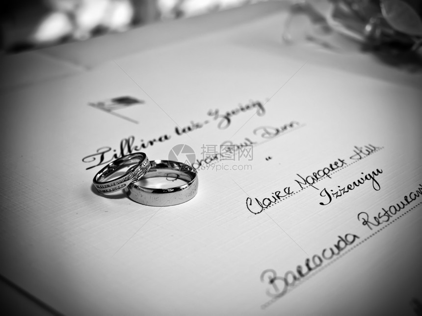 婚礼乐队庆典派对戒指浪漫淋浴新娘婚姻钻石图片