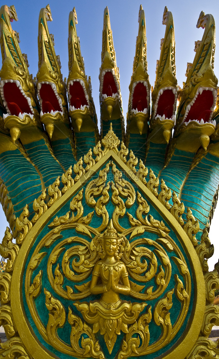 长永寺庙艺术文化金子雕塑神话旅行宗教蓝色建筑图片