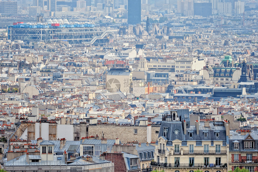 巴黎天线中心地标景观历史房子旅游建筑学阳台城市首都图片