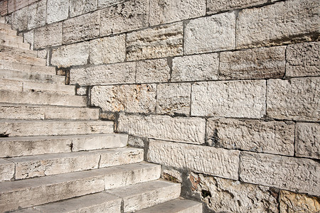 楼梯通道人行道线条建筑建筑学据点白色石头城堡灰色背景图片